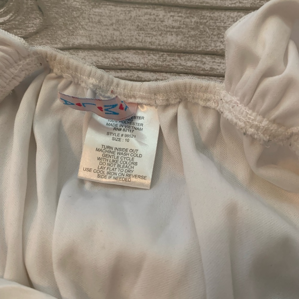 Girls white formal dress size 10 - Picture 2 of 3
